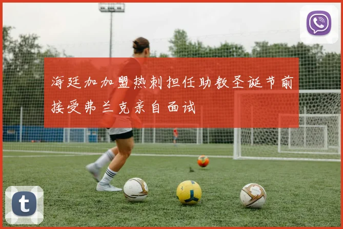 海廷加加盟热刺担任助教圣诞节前接受弗兰克亲自面试